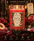 Raspberry Peach Frost Candle | Raspberry & Peach Scented Candle | Fruity Soy Candle | Sweet Summer Candle | Handmade Candle | Ember & Earth