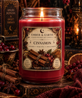 Cinnamon Candle | Warm Spiced Cinnamon Soy Candle | Cozy Autumn Candle | Gothic Apothecary Candle | Ember & Earth