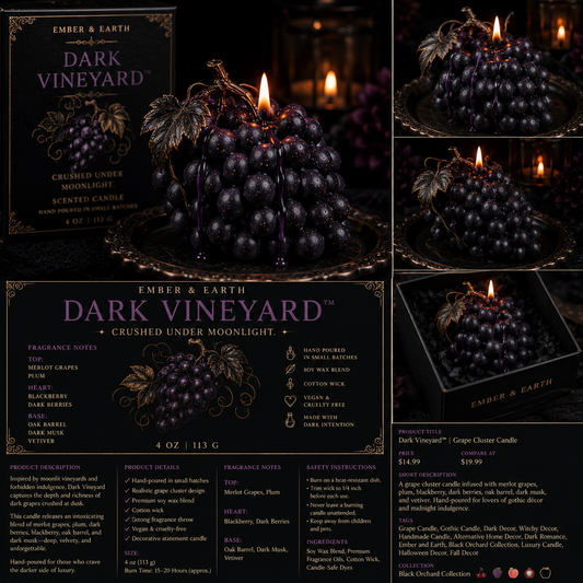 Dark Vineyard Soy Candle