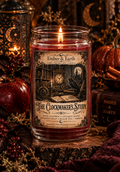 The Clockmaker's Study | Black Tea, Leather & Tobacco Luxury Soy Candle | Dark Academia Candle | Hand-Poured by Ember & Earth