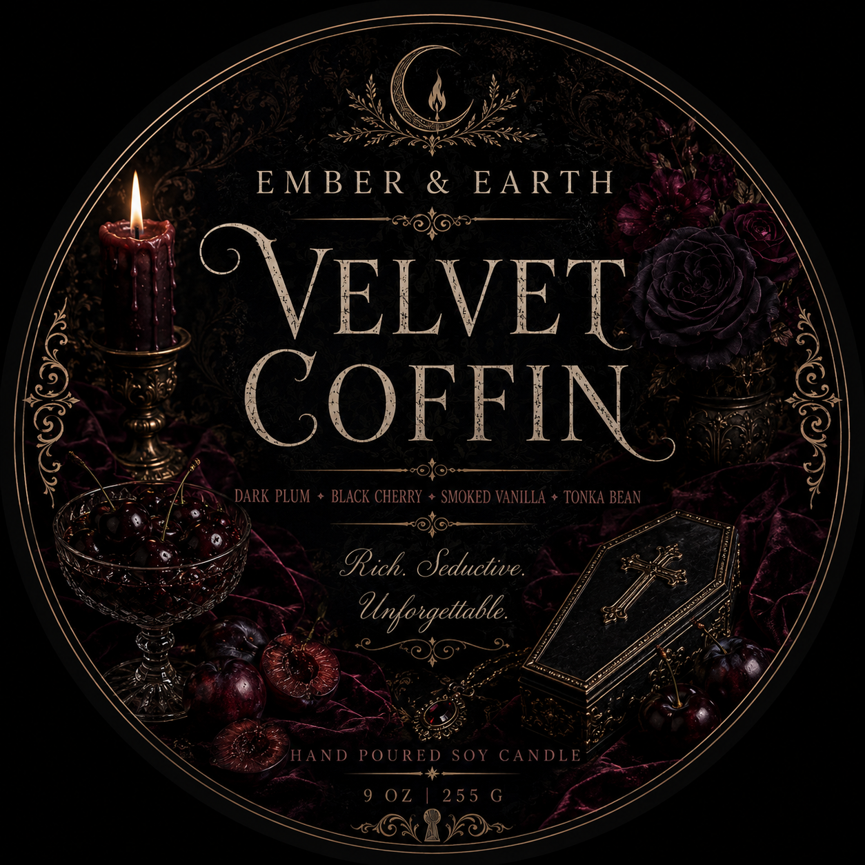 Ember & Earth – Velvet Coffin