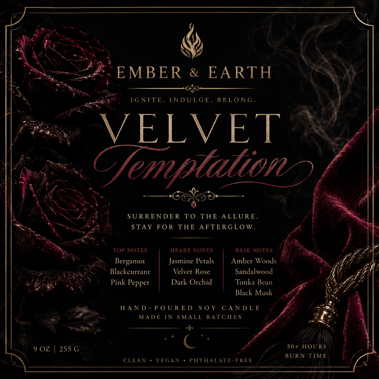 Velvet Temptation Luxury Soy Candle