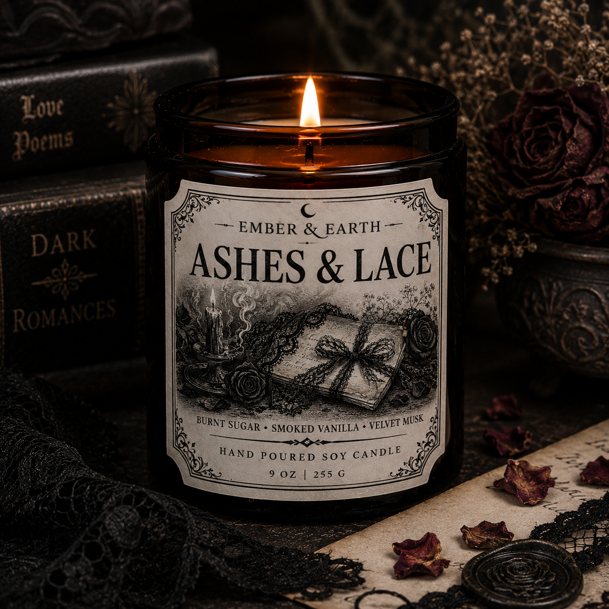 Ember & Earth – Ashes & Lace