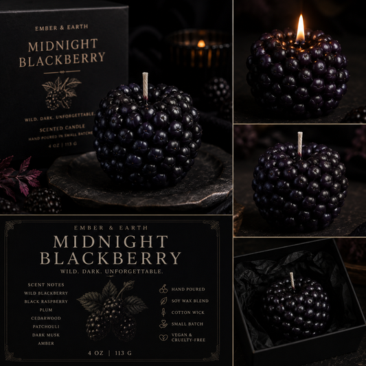 Midnight Blackberry Soy Candle