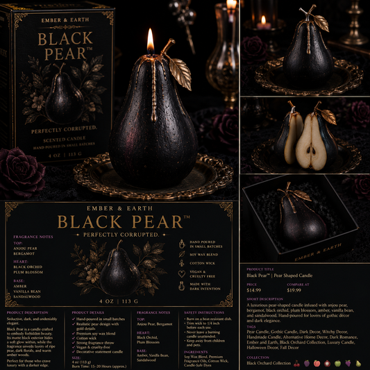 Black Pear Soy Candle