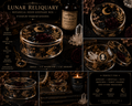 Lunar Reliquary | Botanical Resin Keepsake Box | Gothic Home Decor | Dark Academia Curio Container | Luxury Trinket Box