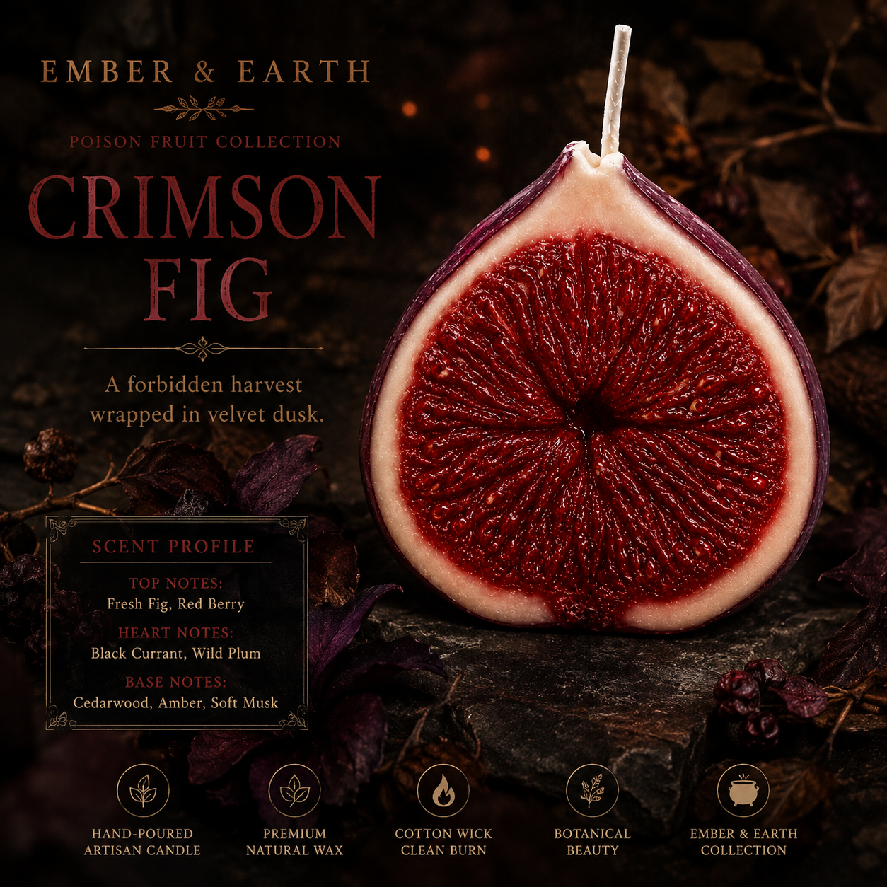Ember & Earth Poison Fruit Collection Crimson Fig