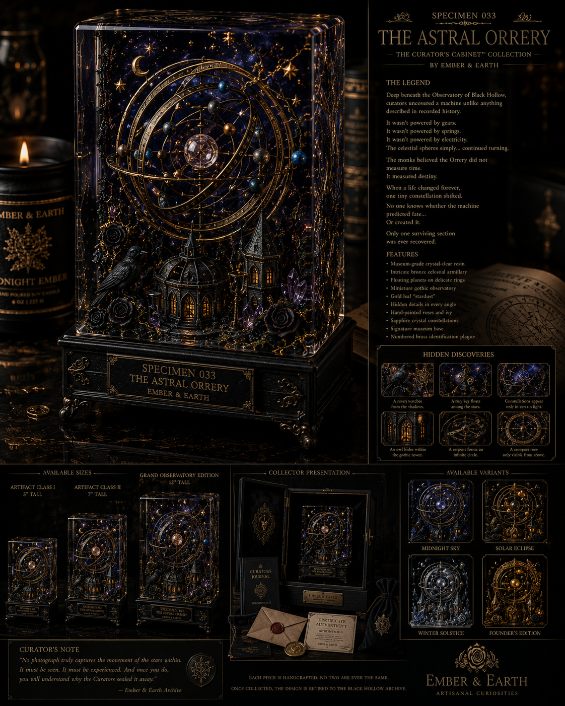 The Curator's Cabinet™ Collection by Ember & Earth  Artifact Classification: CELESTIAL