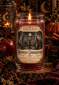 Midnight Conservatory | Moonflower, White Rose & Moss Luxury Soy Candle | Gothic Garden Candle | Hand-Poured by Ember & Earth