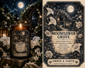 A romantic blend of moonflower petals, jasmine, white rose, lavender, amber, and velvet musk. Moonflower Grove brings the magic of a moonlit garden into your home.
