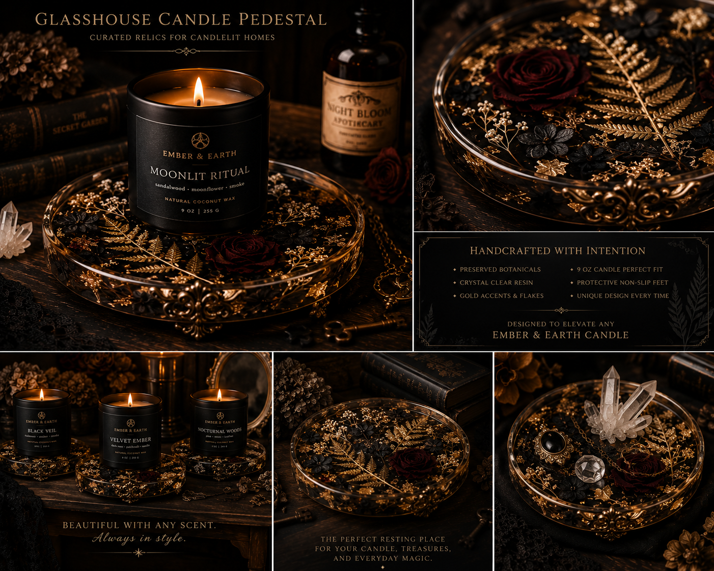 Glasshouse Candle Pedestal