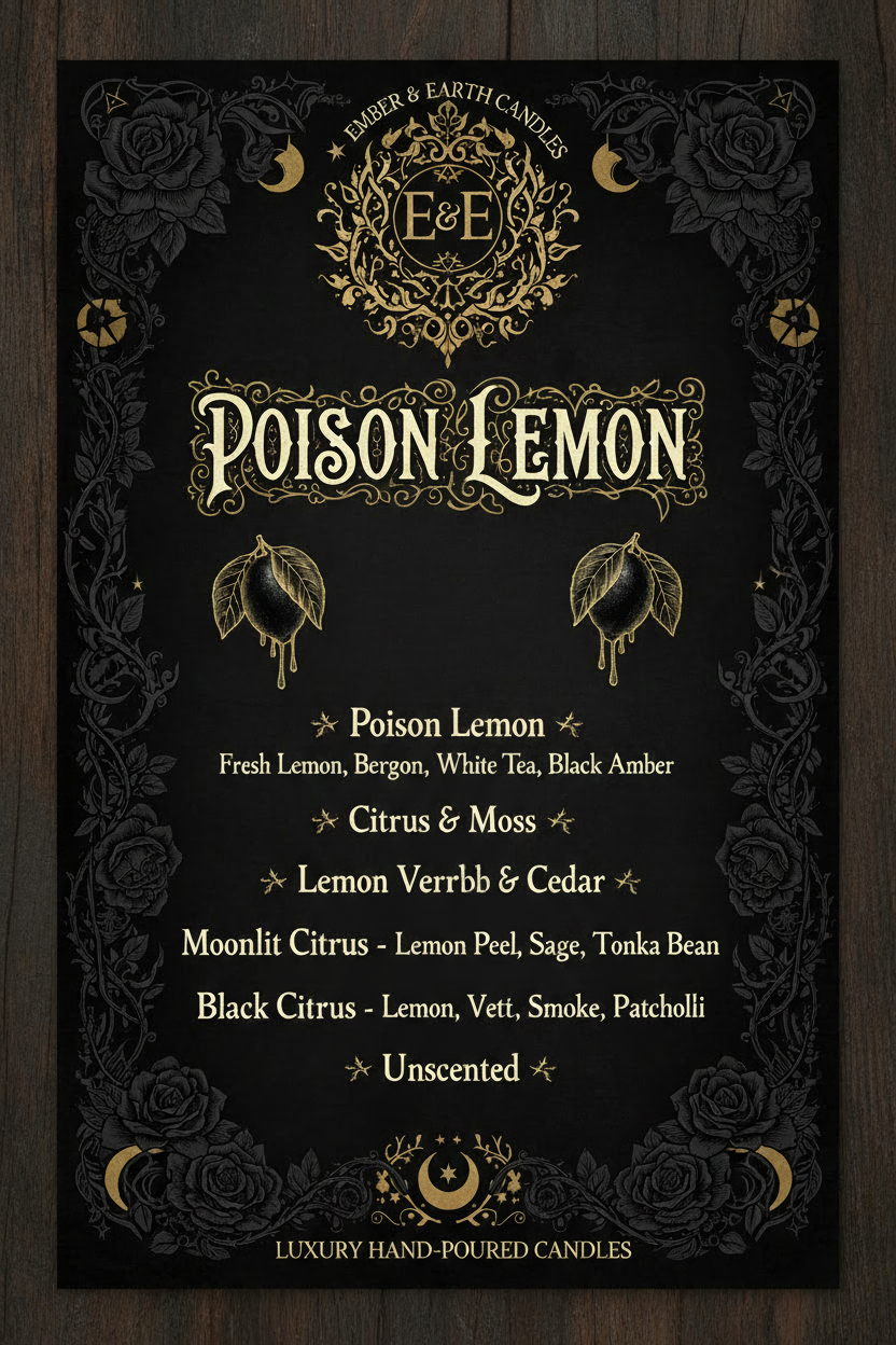 Poison Lemon — Scent Guide (Corrected)