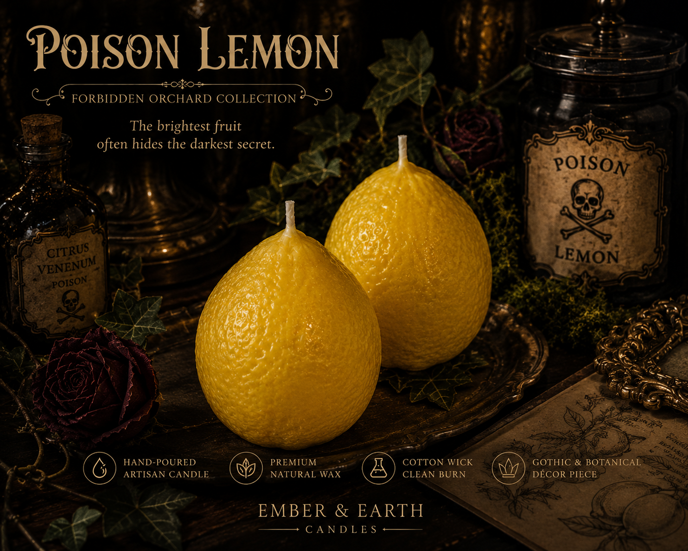 Poison Lemon Forbidden Orchard Collection "The brightest fruit often hides the darkest secret."