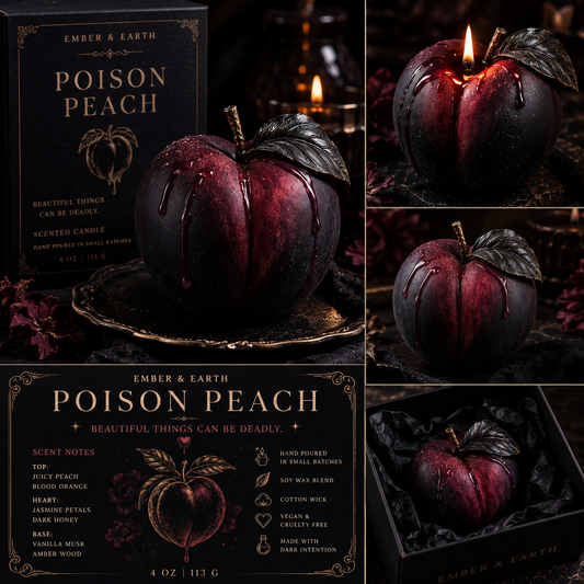 Poison Peach Soy Candle