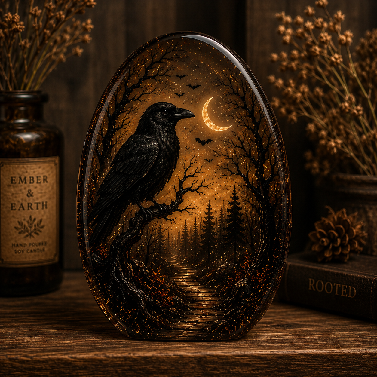 Raven's Hollow Resin Decor