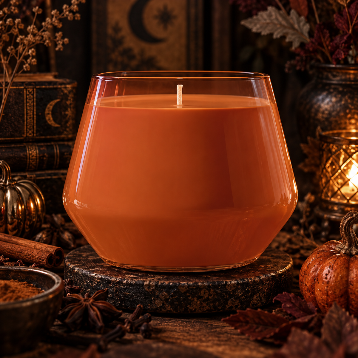 Spiced Pumpkin Candle | Pumpkin Spice Scented Candle | Fall Candle | Autumn Home Decor | Cozy Halloween Candle | Ember & Earth