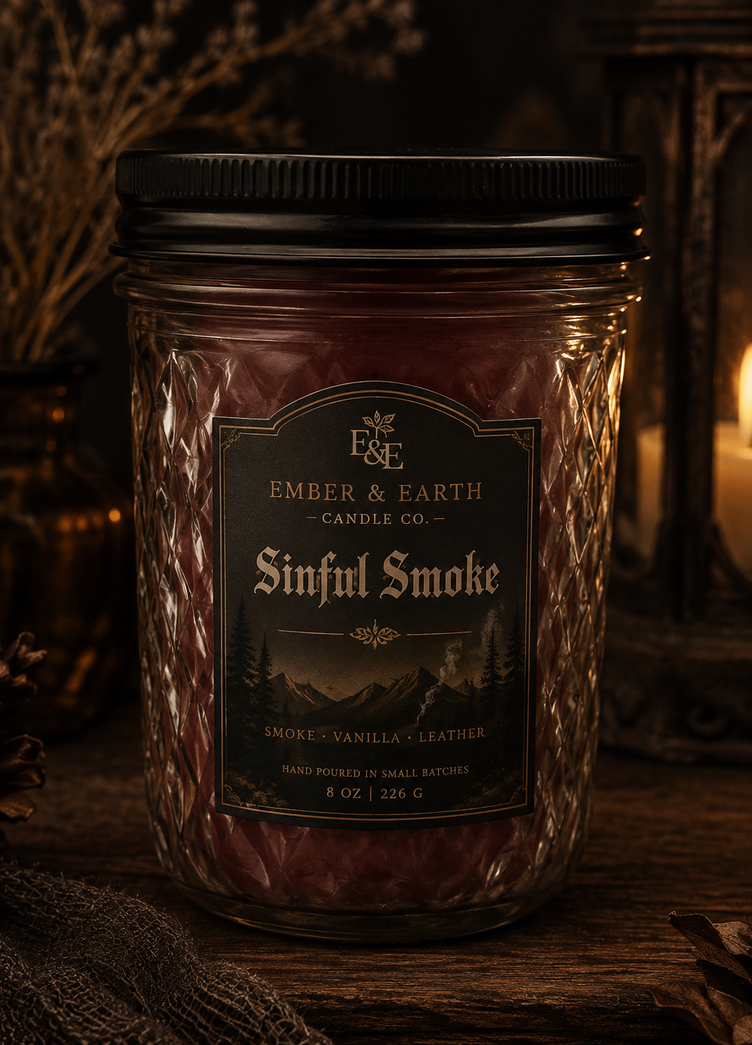 Sinful Smoke Luxury Soy Candle