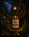 Starlit Thicket Candle | Violet & White Tea Candle | Enchanted Forest Fragrance | Moonlit Woodland Decor | Handmade Soy Candle