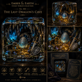 The Last Dragon's Cave | Pocket World Miniature Resin Diorama | Handcrafted Fantasy Dragon Lair | Crystal Cavern Collectible | Resin Art
