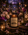 Twilight Conservatory Candle | Orchid & White Tea Candle | Enchanted Garden Soy Candle | Botanical Luxury Candle | Fantasy Inspired Gift