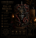 Veil of Medusa | Handcrafted Mythological Goddess Candle | Luxury Soy Wax Sculpture | Gothic Home Décor | Dark Fantasy Collectible | Ember & Earth