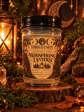 Whispering Lantern Candle | Cedar Smoke & Amber Candle | Cozy Woodland Fragrance | Enchanted Forest Decor | Luxury Soy Candle