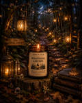 Whispering Lantern Candle | Cedar Smoke & Amber Candle | Cozy Woodland Fragrance | Enchanted Forest Decor | Luxury Soy Candle