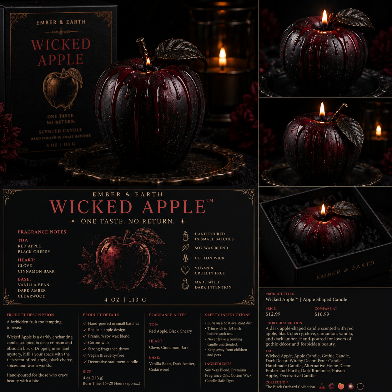 Wicked Apple Soy Candle